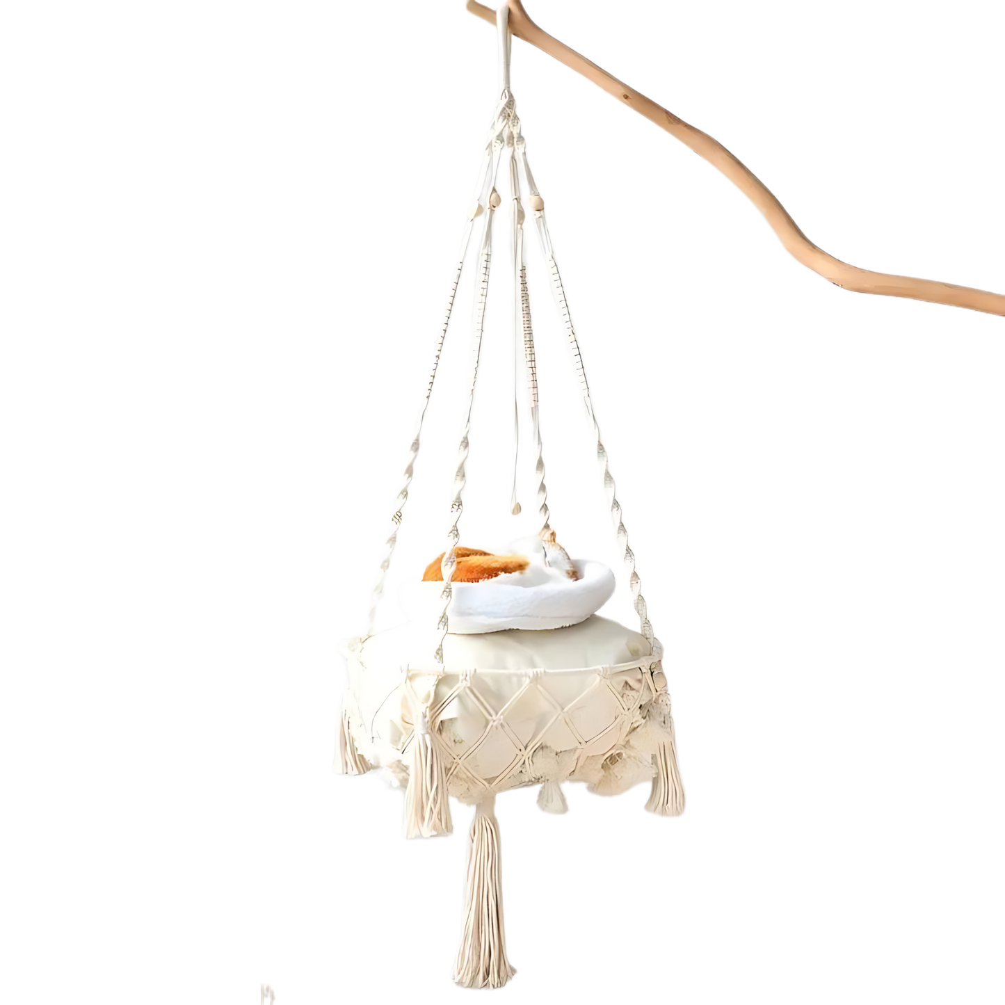 Hanging Kitty lounger & Plush Cushion